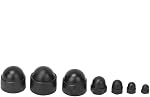 Couvertures de boulons, 6 Tailles Bouchons de vis Protection contre les écrous à dôme en plastique Kit d'assortiment pour les noix de maïs Hex M4 M5 M6 M8 M10 M12 Fixations Hardware Nylon Insert Nut pour filetage intérieur extérieur Hexagon Rods Studs