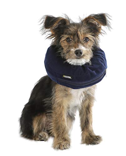 Kerbl Pet Hundehalskrause, aufblasbar, blau, Halsumfang 18-30cm