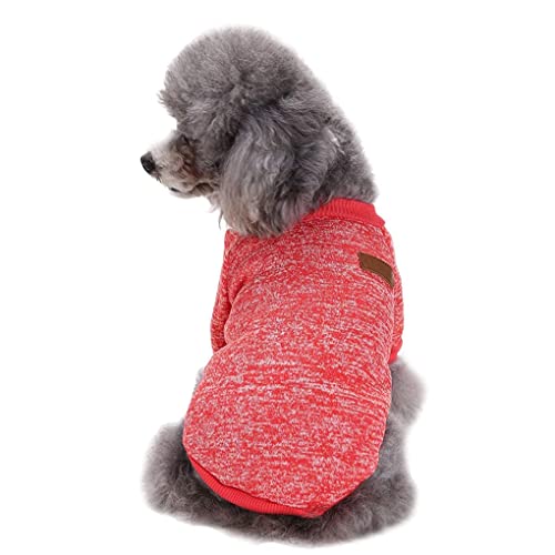 Image of Dog Sweaters for Small Dogs, Soft Fleece Puppy Clothes, Warm Winter Coat