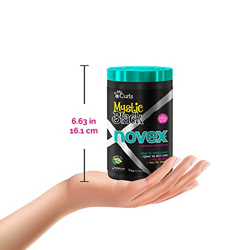 NOVEX Shampoo 10.1oz + Conditioner 10.1oz + Mask 35oz Set (Mystic Black)