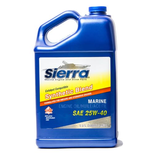 Aceite para motor 4 tiempos 25W40 5 cuartos marino