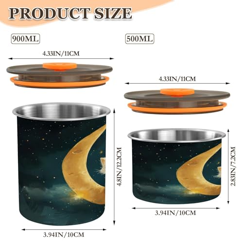 Contenedor Hermético para Café de Acero Inoxidable 500 ml miniatura 2