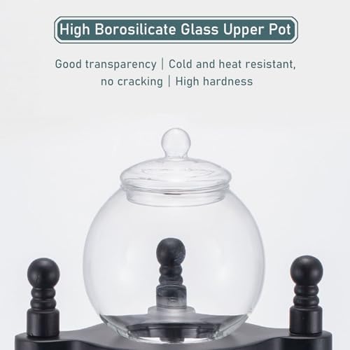 Cold Brew Drip Tower with Adjustable Water Flow,Premium Cold Brew Drip Coffee Tower, 600ml Handmade Glass Ice Drip Coffee Maker, Large Capacity for Home, Cafes & Tea Houses - Perfect for Ice