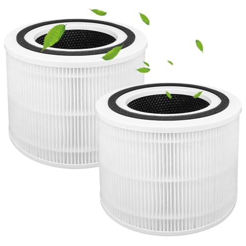 Core 300s Luftreiniger Filter für LEVOIT Core 300s / Core 300 Luftreiniger 3-in-1 Pre H13 Grade True HEPA Aktivkohle Hocheffizienter Filterersatz Teilenummer Core 300-RF-Filter 2er-Pack