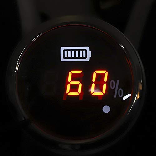 Batterie-Monitoranzeige, Batteriekapazitätsanzeige, digital, 52 mm, 2 Zoll, 12 V, wasserdicht, mit Smart-Alarm, Ersatz für Schiffe