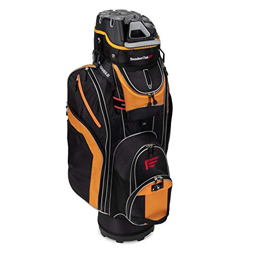 Image of Founders Club 3rd Generation Club Lock Organizer Golf Cart Bag with 14 Way Anti Rattle Divider Top- Free Snap On Rain Hood-Full Length Dividers