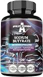 Sodio butirrato ad alto dosaggio 570 mg (30% di acido butirrico), 120 capsule vegane, 120 giorni di fornitura, integratore per sostenere la rigenerazione della barriera intestinale - Apollo's Hegemony