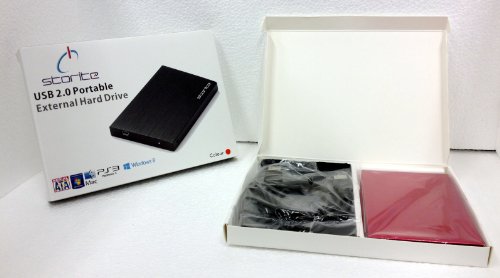 Storite 500GB 500 GB 2.5 inch USB 2.0 FAT32 Portable External Hard Drive - Red