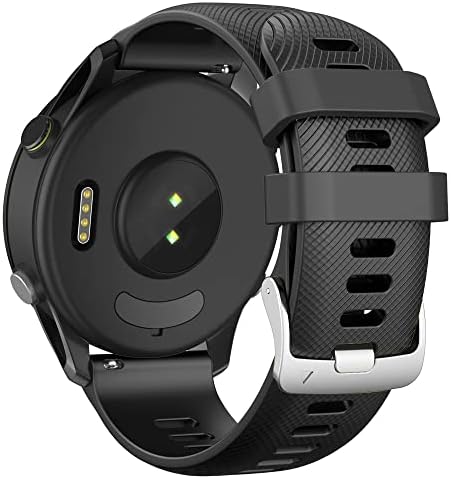 ANBEST Silikon Armband Kompatibel mit Garmin Forerunner 255/Vivoactive 4/Venu 2 Replacement Armband für Gear S3/Huawei Watch GT Ersatzarmband für Women & Men