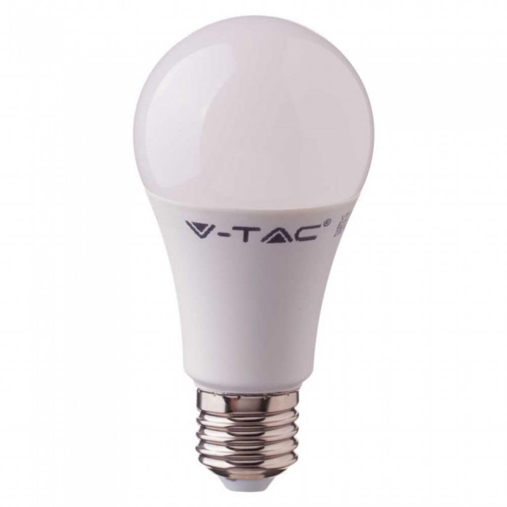 V-Tac Blanco Frío Bombilla Led A60, 6,5 W, Equivalente A 60 W, E27, A + +, Plástico, E27, 6,5 W, 230 V