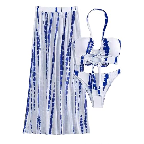 Bikini 3 Pièces Push Up pour Silhouette Sculptée à la Plage - 4