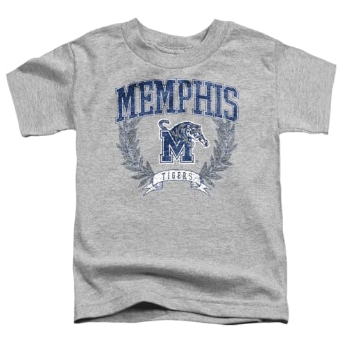 LOGOVISION University of Memphis Laurels Dark Kids T Shirt (3) for Toddler Boys and Girls, Athletic Heather