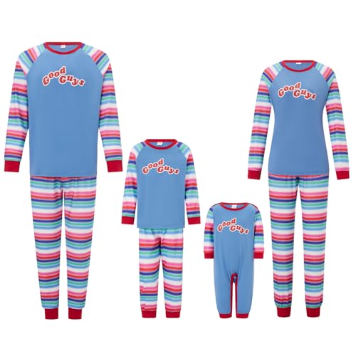 One opening Family Halloween Pajamas Set Christmas Pajamas Matching Set Halloween Outfit Clothes Holiday Sleepwear Pjs