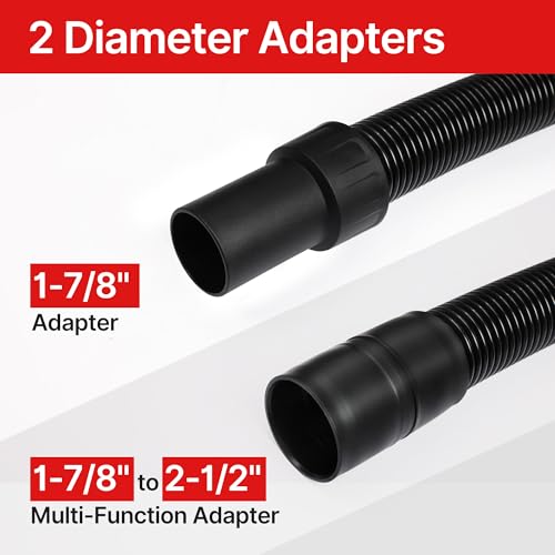 Shop-Vac 8 FT X 1-7/8" Universal Hose, Replacement Hose Compatible with Rigid, Dewalt, Husky, Craftsman, Bauer, Masterforce Vacuum Cleaners by Shop-Vac - Used condition - Image 6
