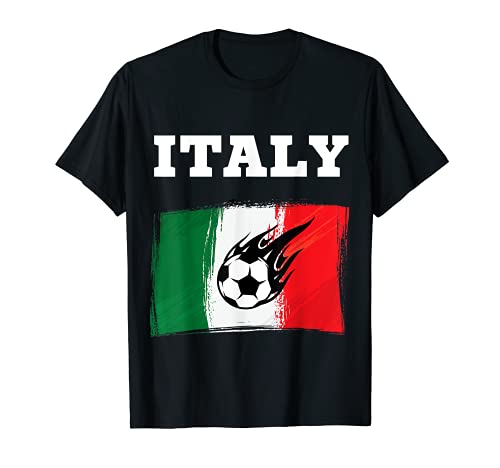 Italy Football Soccer Italian Flag For Men Women And Kids Maglietta