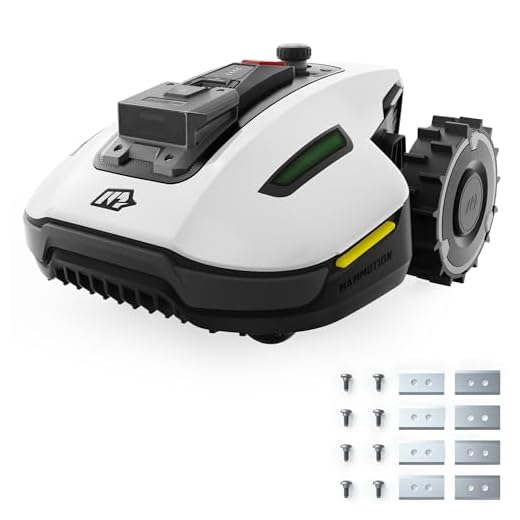 MAMMOTION YUKA Mini 500 Mähroboter, bis zu 500 m², UltraSense AI Vision und RTK, 45% Steigung, Automatische Kartierung, Kabellose Installation, Multizonenmanagement, Schnitthöhe 20-60mm