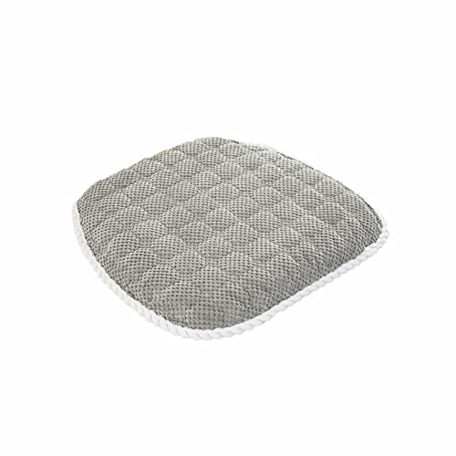 Coussin de chaise de cuisine gris rustique lavable avec attaches - 2