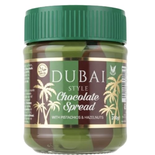 Dubai Style Chocolate Spread with Pistachios & Hazelnuts 200g Rich Nutty Cocoa Spread