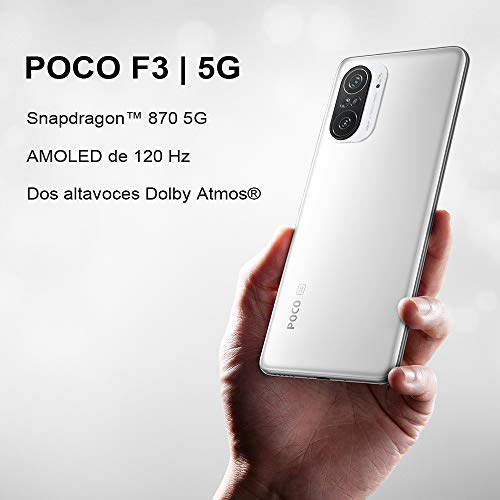Xiaomi Poco F3 - Smartphone 256GB, 8GB RAM, Dual Sim, Arctic White