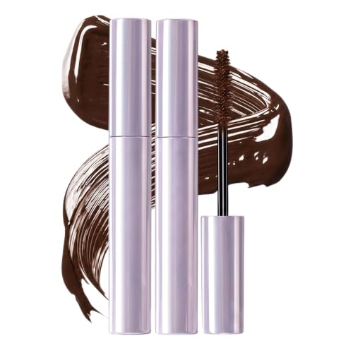 Image of Mascara for Older Women, New Long Lasting Curl Mascara, Smudge-Resistant Lengthening and Volumizing Mascara with Curl for Daily Wear, Water Resistant Lightweight Tubing Mascara for Women (Brown 2pcs)