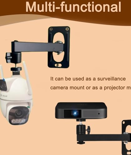Image of Projector Stand Wall Mount, 1 Piece Adjustable Wall Mount Projector Stand for Home Theatre, Durable Mount with Easy Installation, Sturdy Stand Wall Mount for