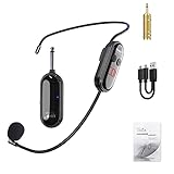 ↞Micrófono con pantalla de visualización: este micrófono de auriculares para ejercicios utiliza tecnología avanzada de transmisión inalámbrica UHF de baja potencia, y el transmisor inalámbrico utiliza una pantalla de alta definición que puede mostrar claramente la información del canal/volumen.