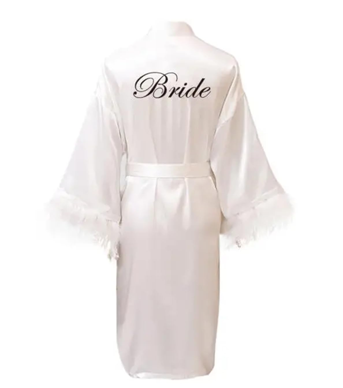 Yeuyyben Sposa Damigella D'Onore Abito Madre Sorella Della Sposa Accappatoio Matrimonio Kimono Raso