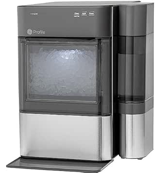 GE Profile Opal 2.0 with 0.75 Gallon Tank, Chewable Crunchable Countertop Nugget Ice Maker, Scoop included, 38 lbs in 24 hours, Pellet Ice Machine with WiFi &amp; Smart Connected, Stainless Steel