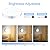 Ferswe Rechargeable Tap Lights, Dimmable Touch Night Lights with 1000mAh Large Battery, Stick on Light for Closet, Bedroom, Bathroom and Cabinet (2 Pack)