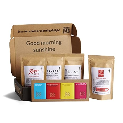 Bean Box Coffee + Chocolate Tasting Box | Specialty Coffee Gift Set | Coffee Gifts for Women and Men | Care Package | Whole Bean Coffee | 8 Piece Variety Gift Box