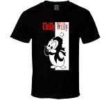 Chilly Willy Cartoon Gangster T Shirt XL Black