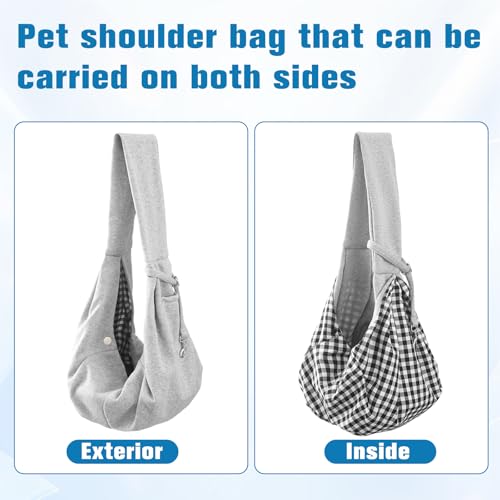 Hundetragetasche, Hunderucksack bis 7.5kg, Haustier Hundetasche, Wendbarer Tragetasche Hund für Kleine Hunde und andere Haustiere, Spaziergang Aktivitäten im Freien
