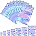 Blulu 100 Pieces Resealable Smell Proof Bags Foil Pouch Bag Flat Ziplock Bag for Party Favor Food Storage, Holographic Color (3.3 x 5.1 Inches)