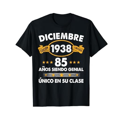 85 Años Cumpleaños Regalo Diciembre 1938 Diciembre 85 Años Camiseta