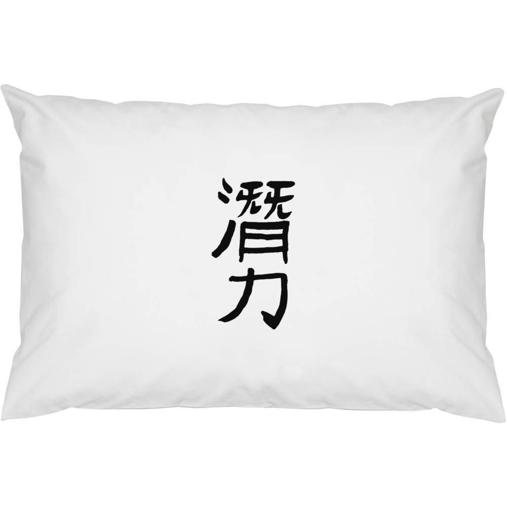 2 x 'Chinese Writing' Cotton Pillow Cases (PW00001748)
