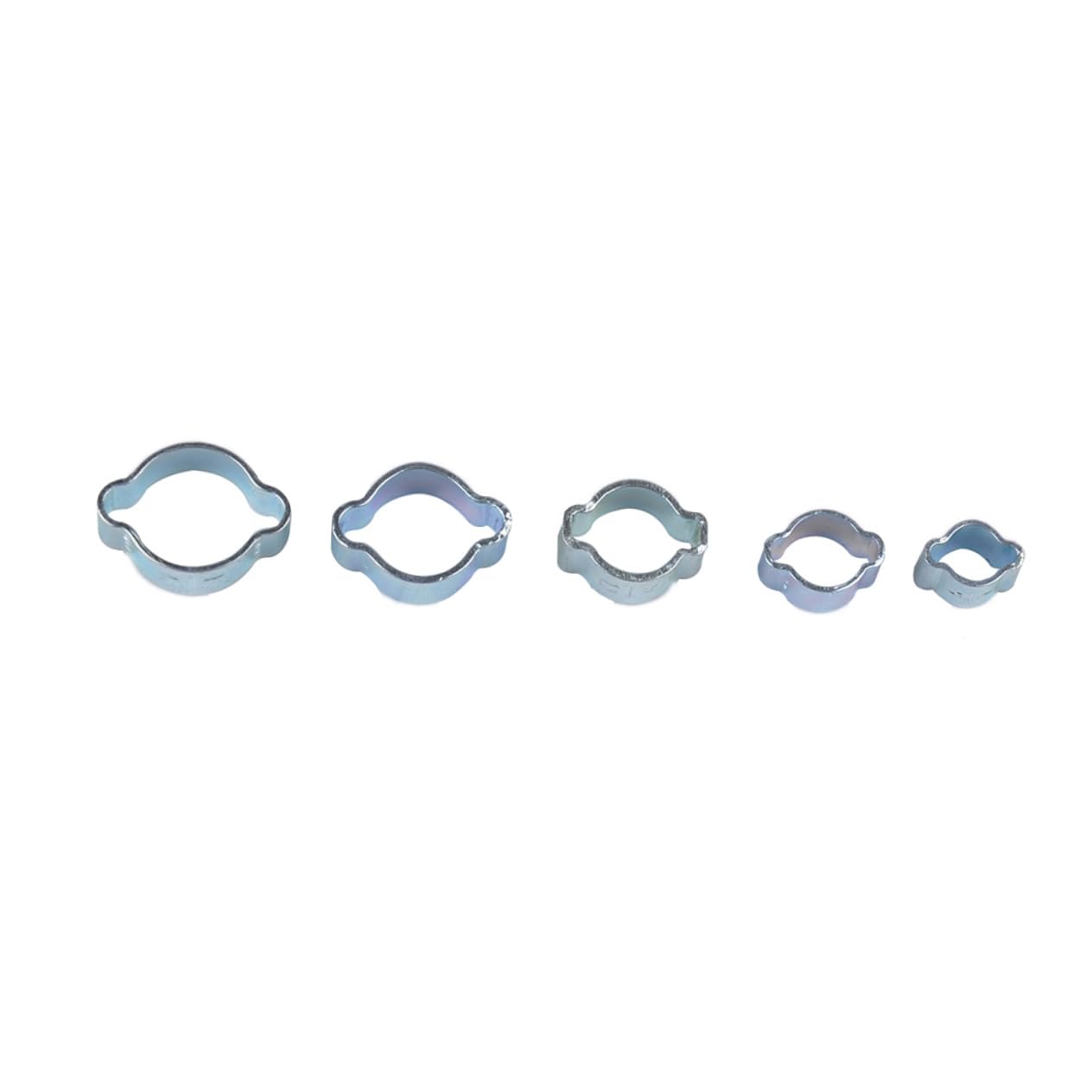 jojofuny 160pezzi Fascetta Stringitubo in Acciaio al Carbonio Specifiche per Tubi Aria e Carburante Design Fascia Arrotondata Include Scatola di Immagazzinaggio