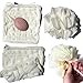 The Leeffa Soft Loofah and Washcloth, 2 in 1 Bath Loofah Sponge, Bath Ball Towel Loofah with Drawstring, Shower Sponge for Body (Pink 2Pcs)
