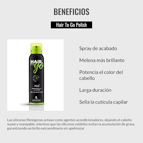 Lendan Hair Shine Spray 210 ml efecto brillo ligero miniatura 3