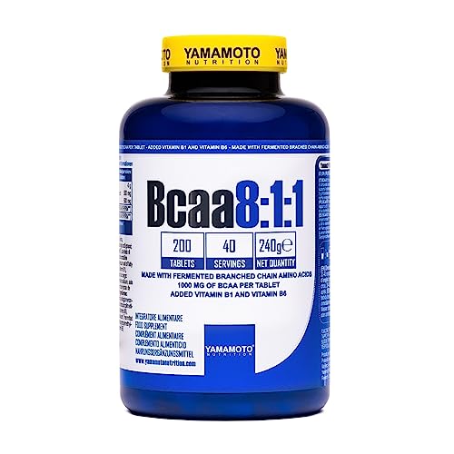 YAMAMOTO Nutrition, BCAA 8:1:1 200 Comprimés, Supplément Diététiq...