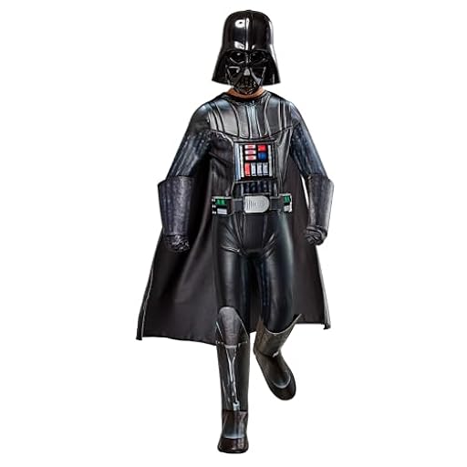Rubies Disfraz Darth Vader Premium para niños y niñas, Jumpsuit con armadura acolchada, cinturón, guantes y máscara, Licencia Oficial Star Wars para Carnaval, Cumpleaños, Fiestas, Cosplay | Ya disponible en tu tienda friki favorita! En mundofriki.es!