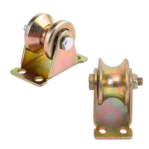 Poulies rainurées U/V de 5,1 cm pour systèmes de câbles – Poulies U-SD idéales pour portes coulissantes Fitness Equint charges lourdes et projets de bricolage