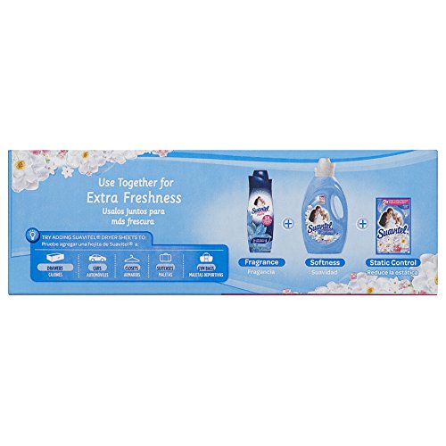 Suavitel Fabric Softener Dryer Sheets, Field Flowers - 80 Count #TOP1