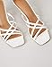 Marca Amazon - Find. Sandalias abiertas Barely There para mujer, color Blanco,...