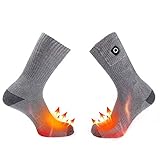 Perfekt für eine Vielzahl von Sportarten im Freien: Ideal für Jagd, Skifahren, Angeln, Wandern, Spaziergänge mit Hunden, Snowboarden, Motorradfahren, Reiten und Sportveranstaltungen. Die beheizten Socken sind eine gute Wahl für den kalten Winter.