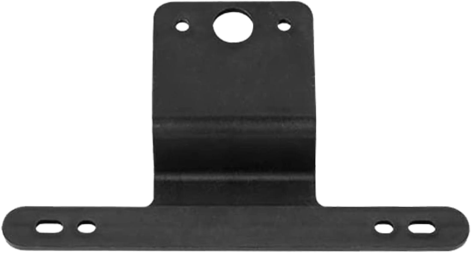 TOPSHINEPlastic License Plate Bracket for Trailers, Trucks, Light Bracket Plate Holder with Light Mount Hole, Black