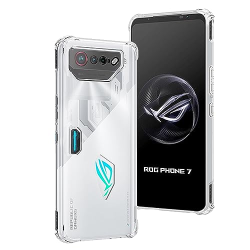 �w�S�ʕی�xASUS ROG Phone 7 �p�̃P�[�X ROG 7 �p�̕ی�J�o�[ ���^ TPU�ގ� �w�l�����G�A�N�b�V�����\���x �ϏՌ� �G�N�X�y���A �P�[�X �X�}�z�P�[�X ���ϖh�~/����~��/�C�菝�h�~/�_��/����/�y�E��/����
