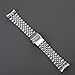 316L Silver Stainless Steel Solid Curved End Jubilee Metal Watch Band Bracelet Strap Fit For SKX007 SKX009 Watch,22mm jubilee skx 007 watch bracelet