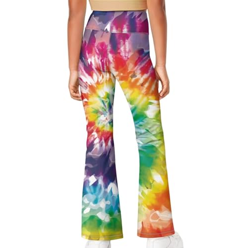 Girls Workout Flare Leggings High Waist Tummy Control Bell Bottom Pants Casual Full Length Athletic Pants for Teens4