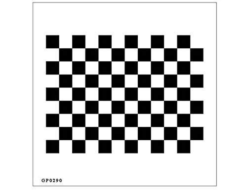 Lens Focus Calibration Chart Film Pattern Calibrating PET Or Aluminium Oxide Chess Board (12×9(200×200), PET)