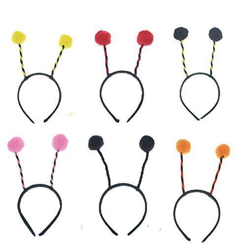Amkaka 6 Pcs Bee Antenna Headband For Christmas And Easter Party Headbands #TOP4
